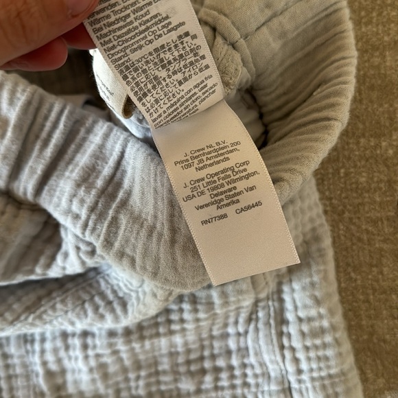 Madewell Easy Pull On Light Spun Cotton Gauze Gray Blue Shorts Pockets XS - Picture 5 of 8